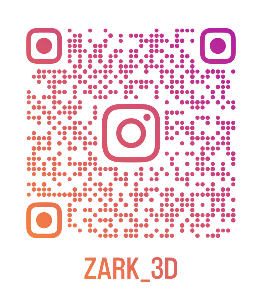 QR Code Instagram ZARK_3D